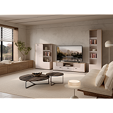 Гостиная Сиена с подсветкой дуб кремона котта/кашемир ВМК (БРВ) Украина